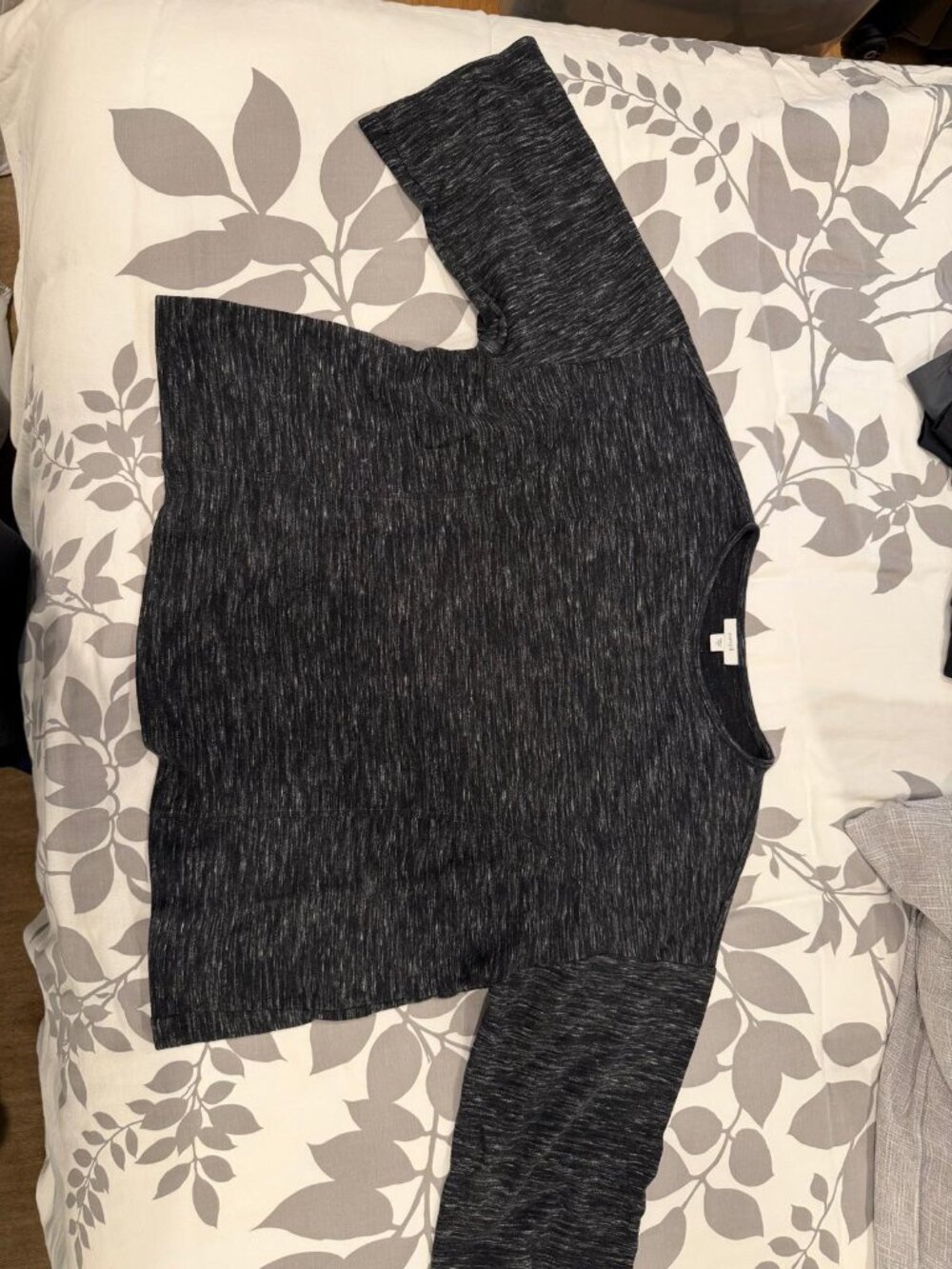 J. Jill Pure Jill textured slub knit oversized pullover top. Size S.